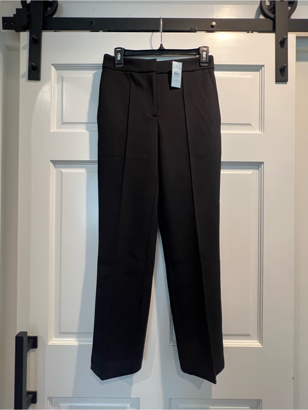Ann Taylor “The Straight” High Rise Black Dress Pants - Tailored Crease NWT